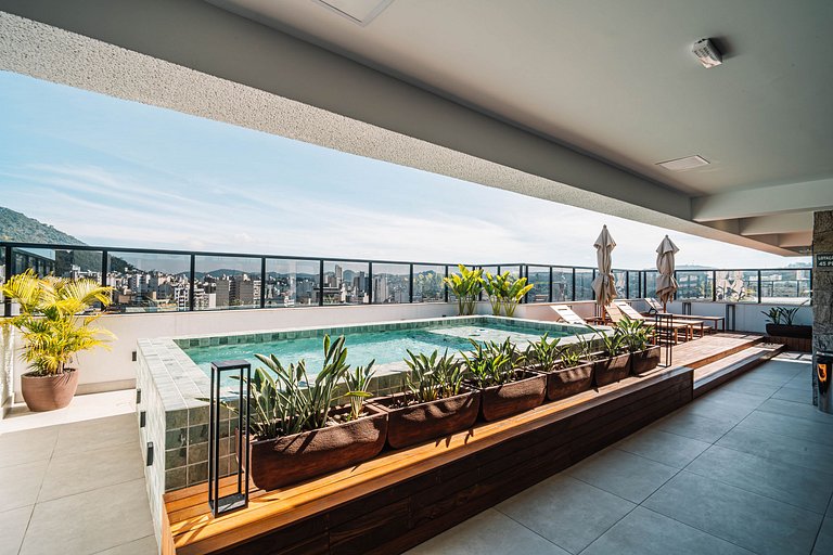 Nosso Apê Downtown: 2/4 | Piscina | Academia | Garagem